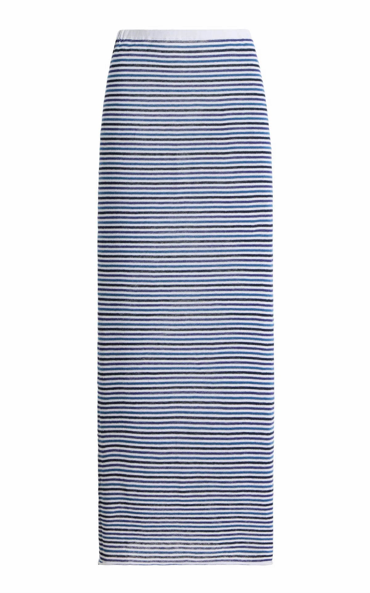 Pinstriped Knit Midi Skirt by Zulu & Zephyr