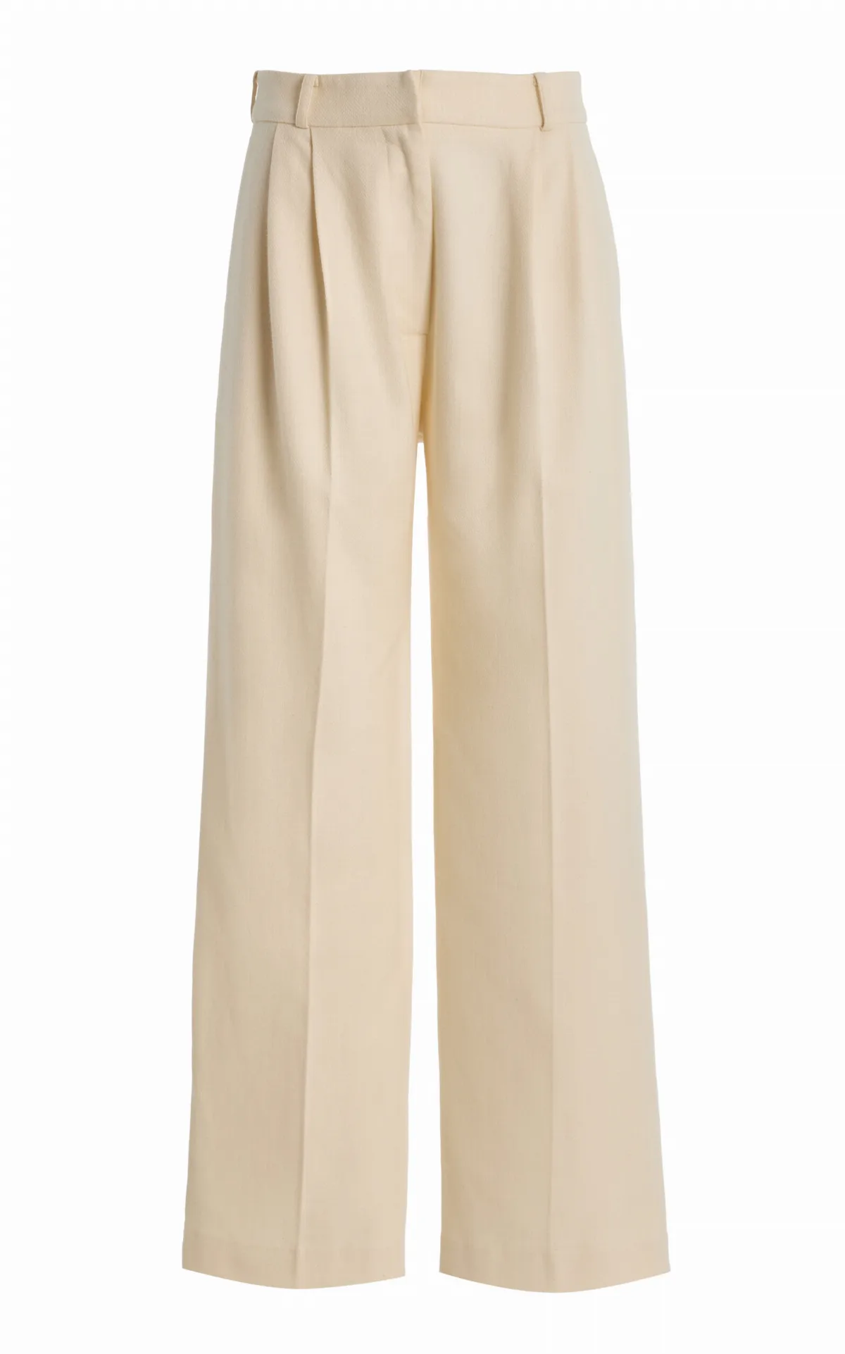 Tailored Cotton Wide-Leg Pants by Alfie