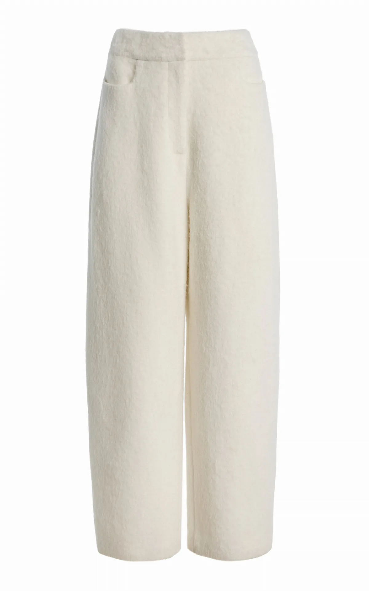 Textured Wool-Blend Trousers by Bevza