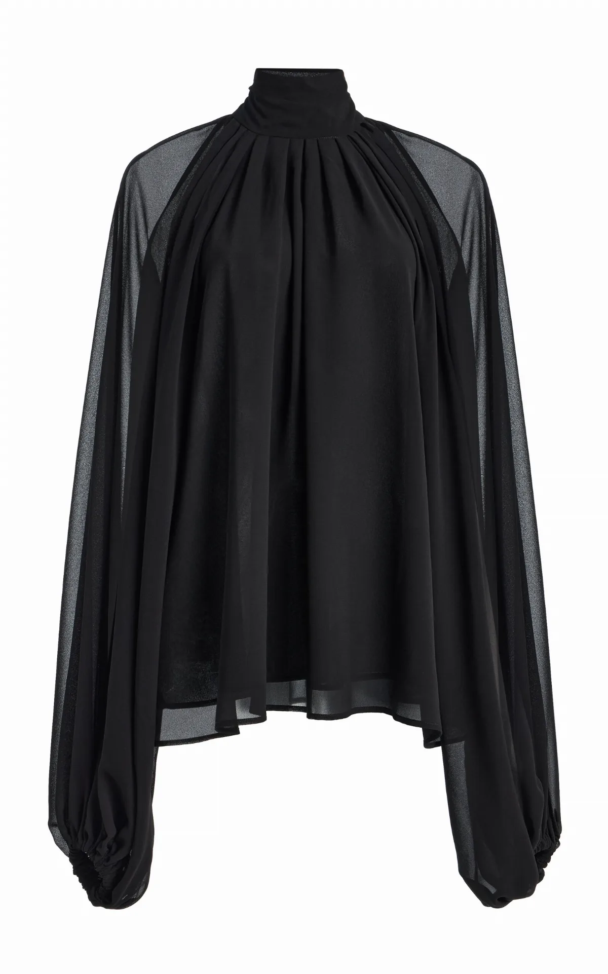 Collage Sheer Chiffon Blouse by Greta Constantine