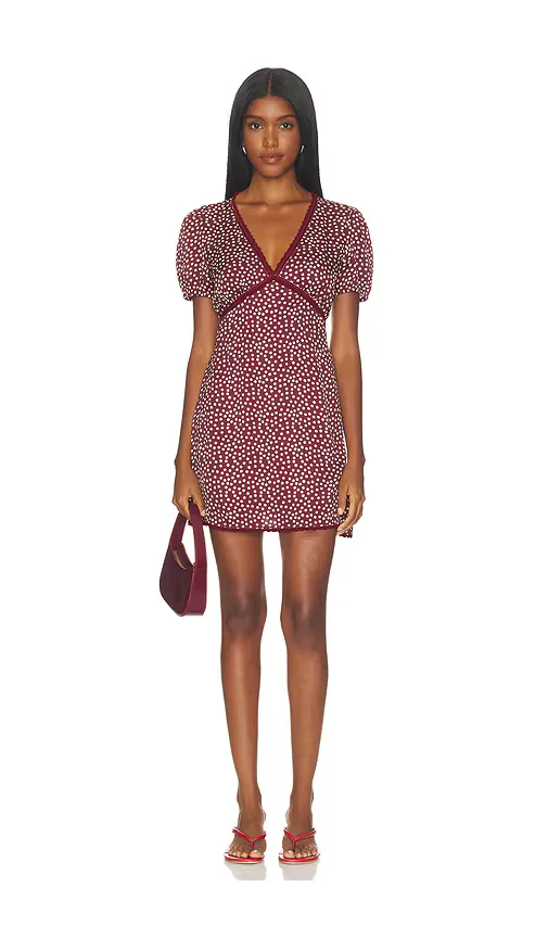 The Woven V Neck Dress