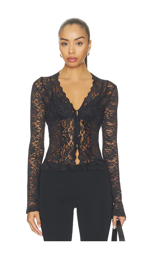 Charlice Button Front Top by Superdown