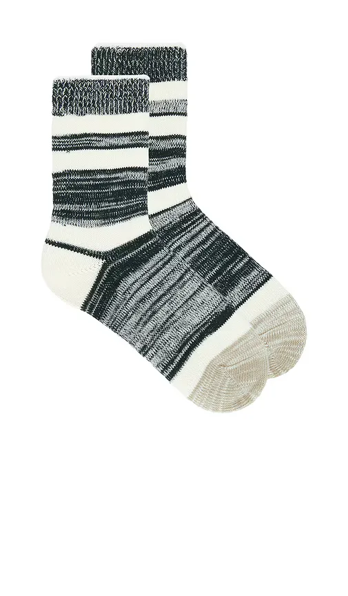 Cotton Heather Stripe Sock by Eterne