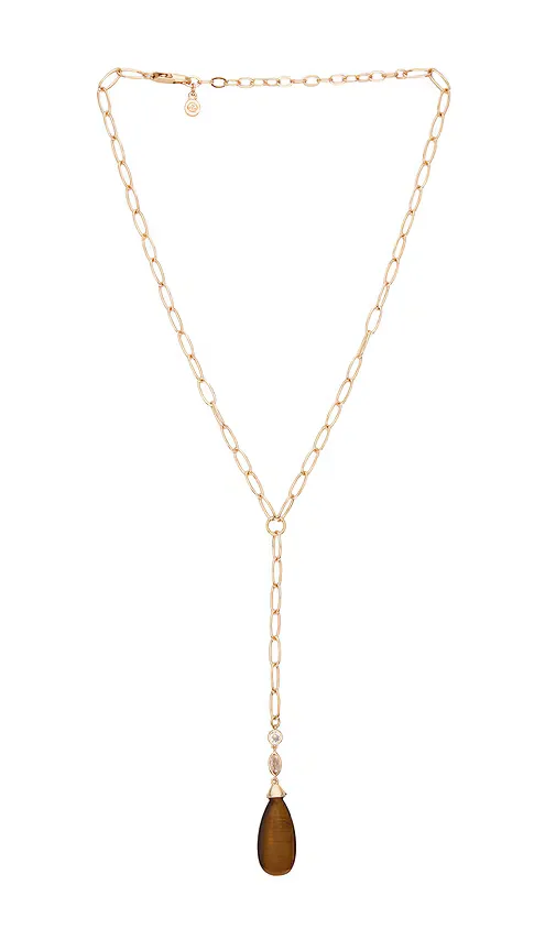 Teardrop Stone Lariat