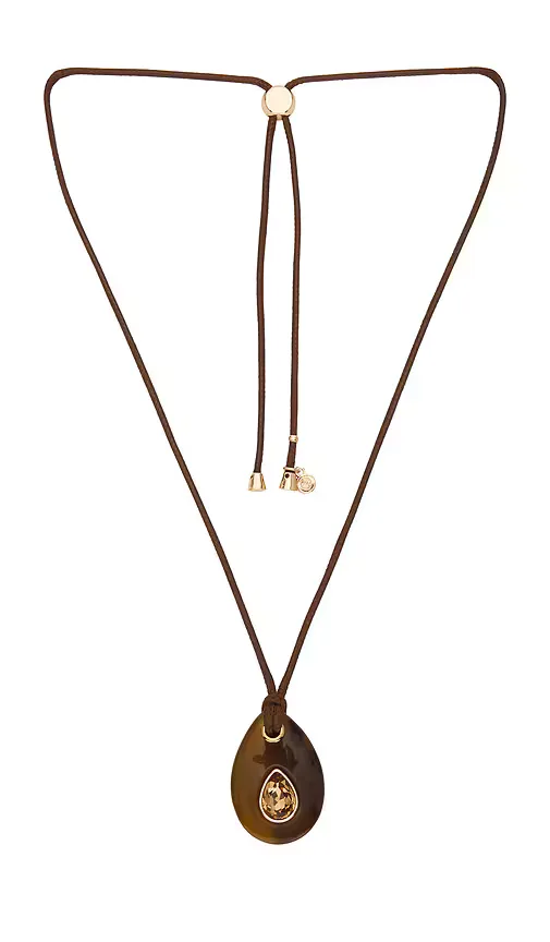 Teardrop Cord Necklace by Ettika