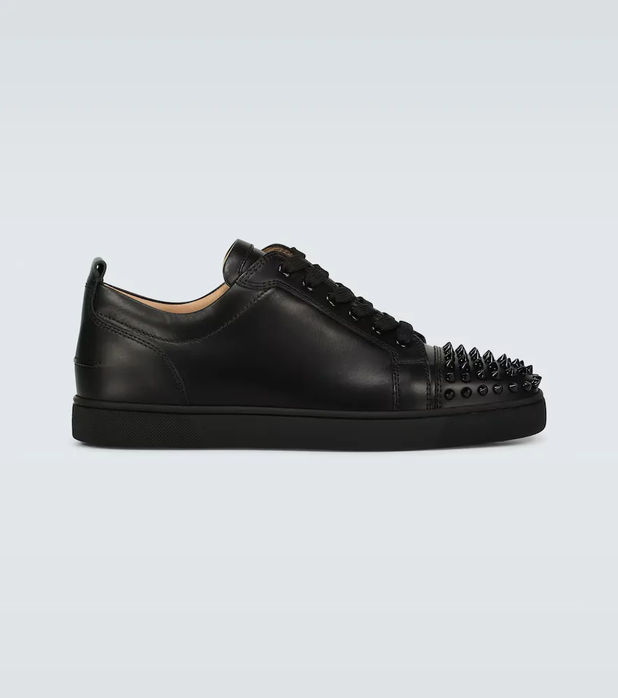 Louis Junior Spikes Leather Sneakers by Christian Louboutin