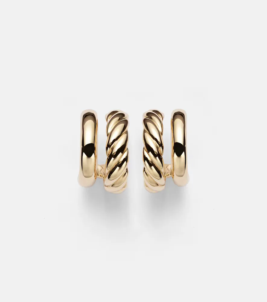 DY Mercer 18kt Gold Hoop Earrings by David Yurman