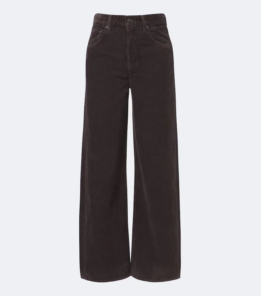 Curve Cotton Corduroy Wide-Leg Pants