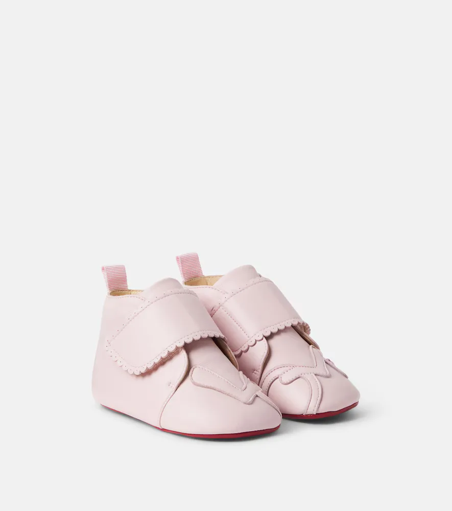Baby Easy Love Leather Booties by Christian Louboutin
