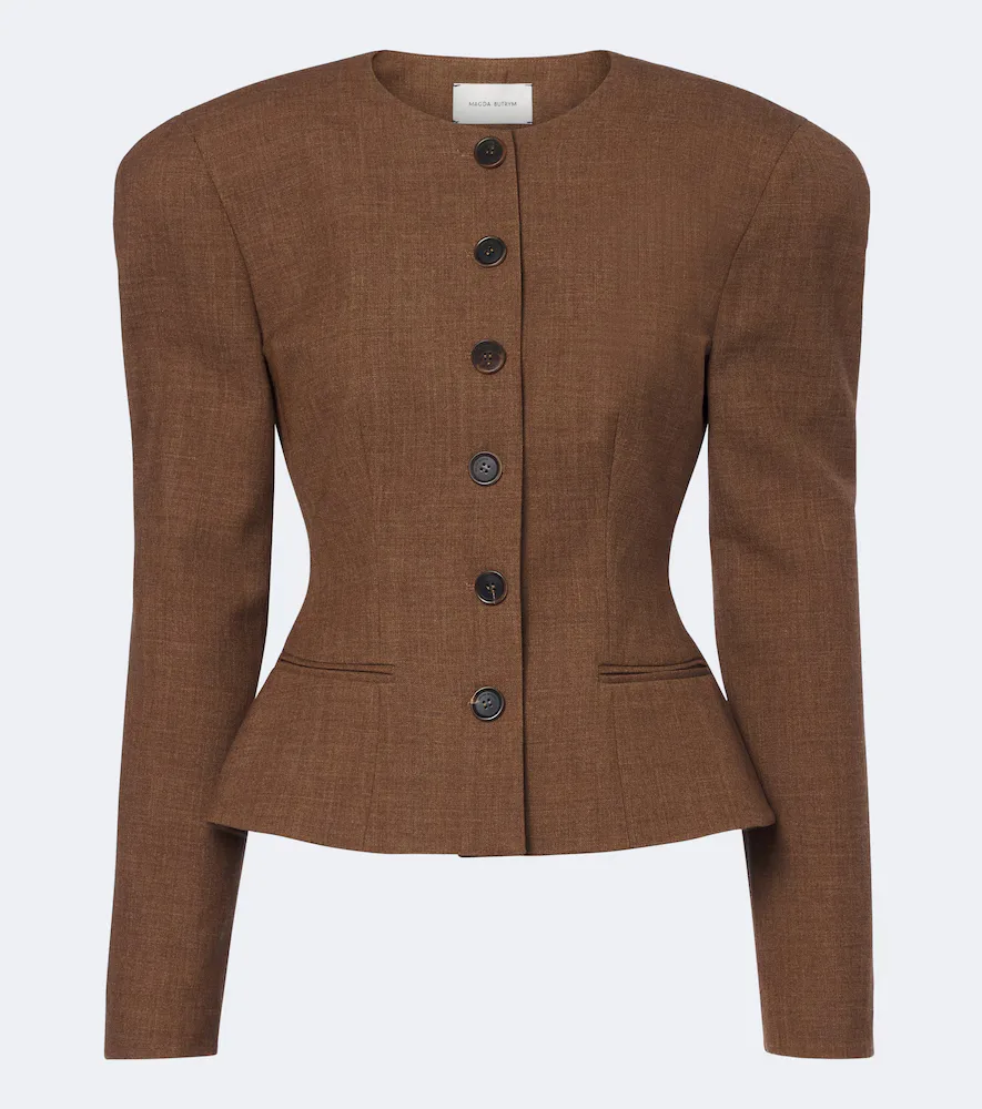 Peplum Virgin Wool Jacket by Magda Butrym