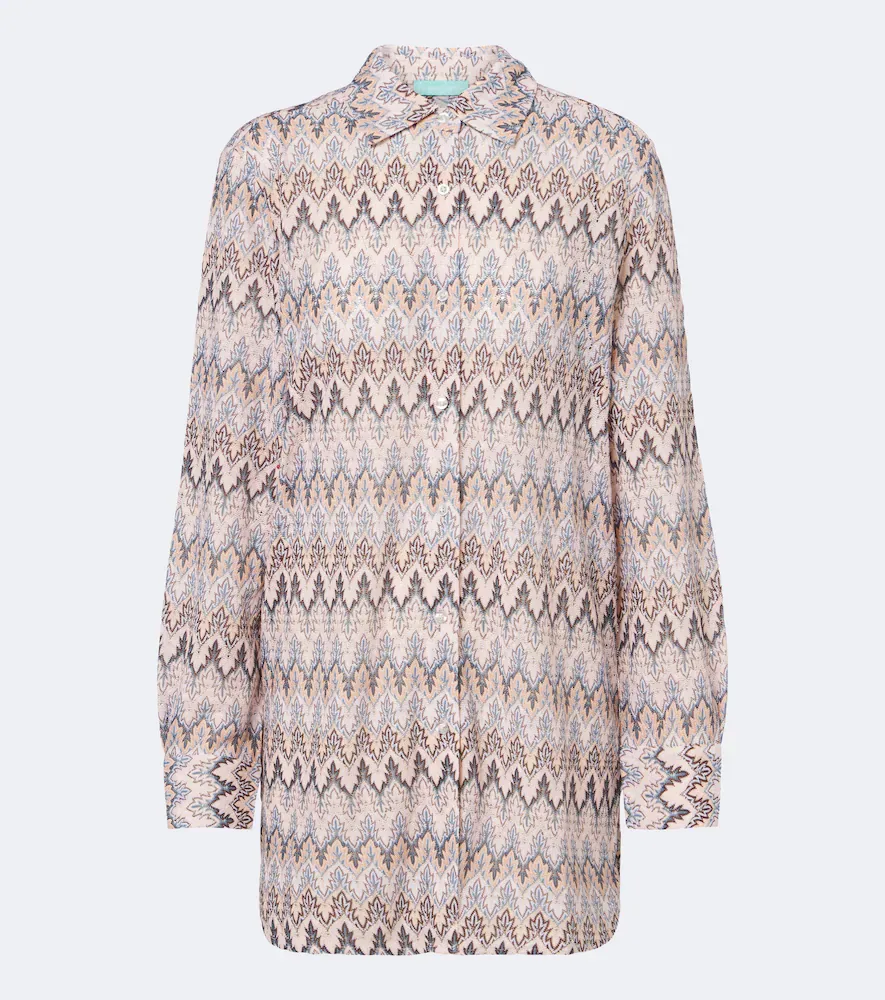 Daria Chevron Knitted Shirt