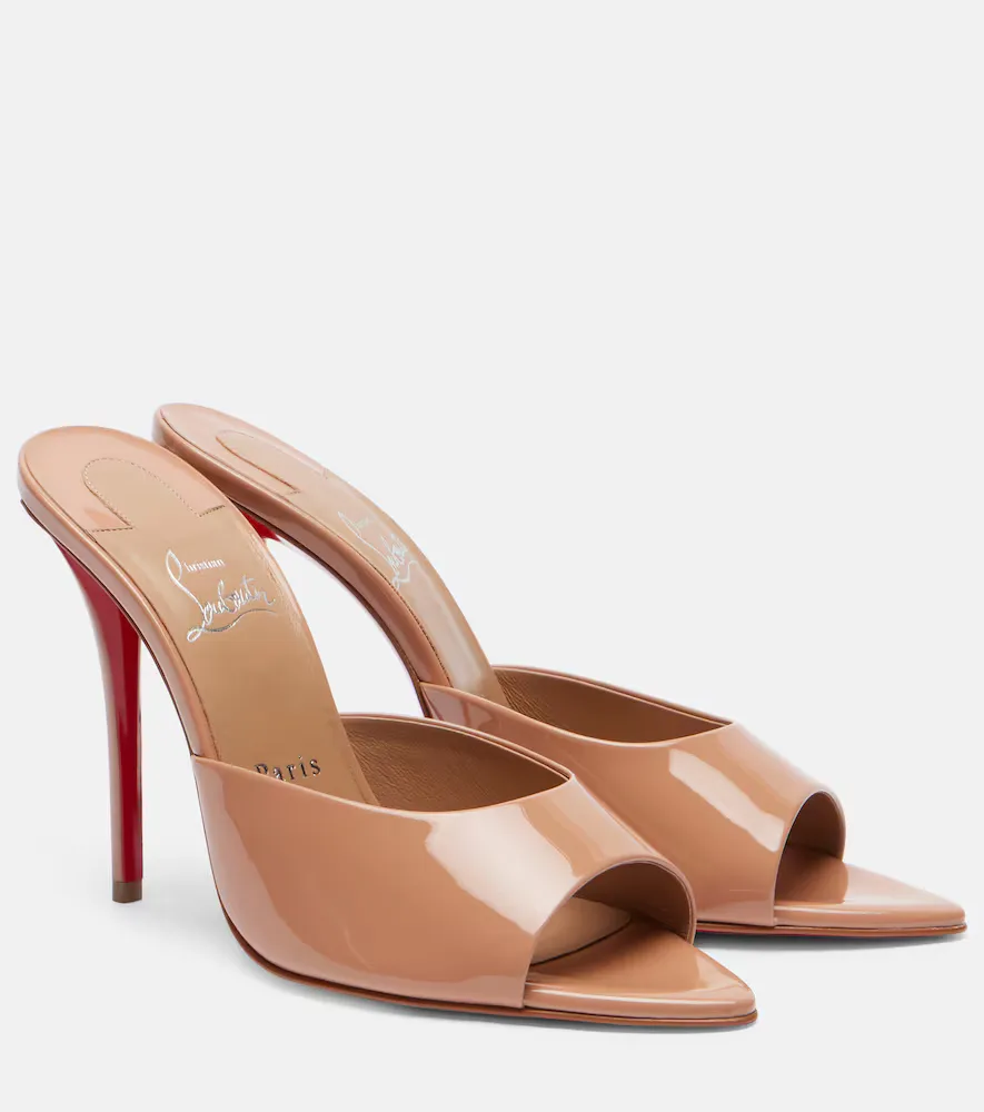 Miss Z 100 Patent Leather Mules by Christian Louboutin
