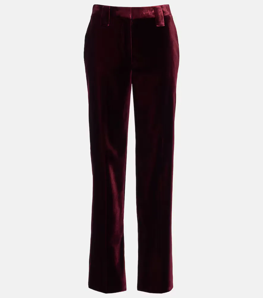 Velvet Straight Pants