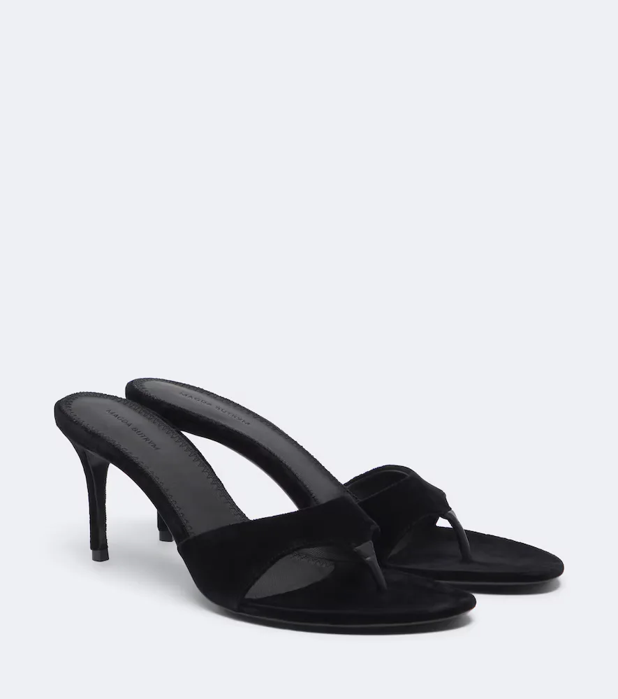 Velvet Thong Sandals by Magda Butrym