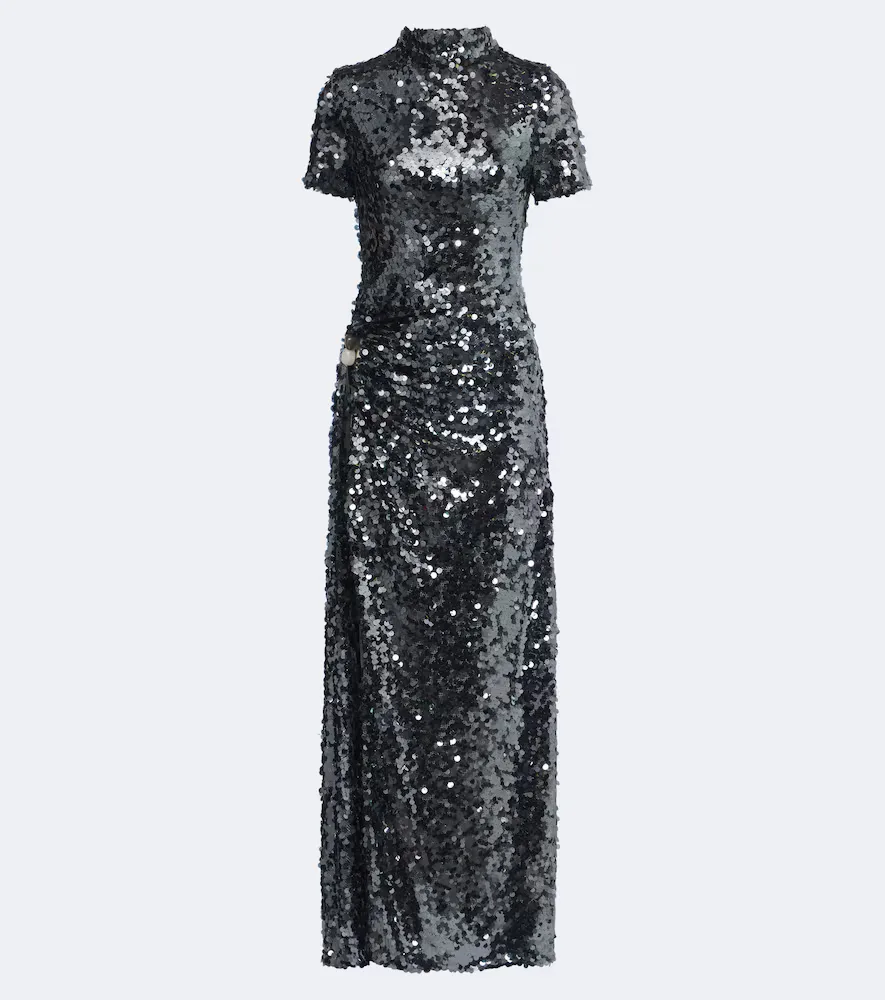 Opaline Sequined Gown