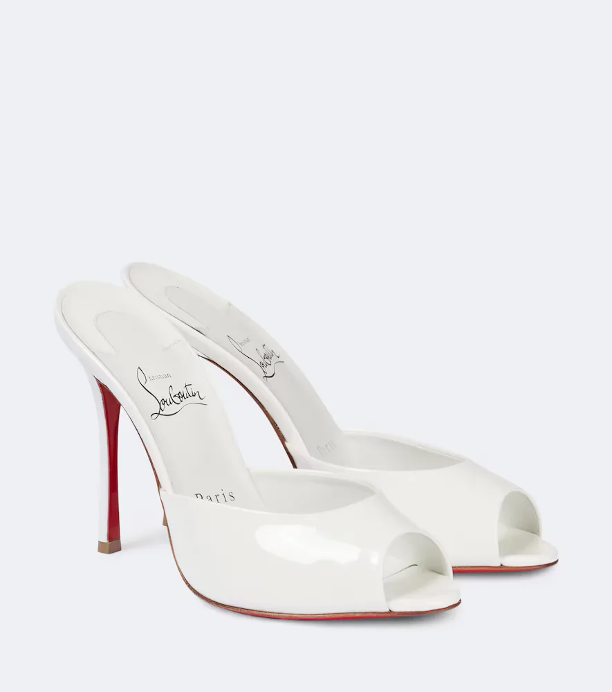 Bridal Me Dolly Patent Leather Mules