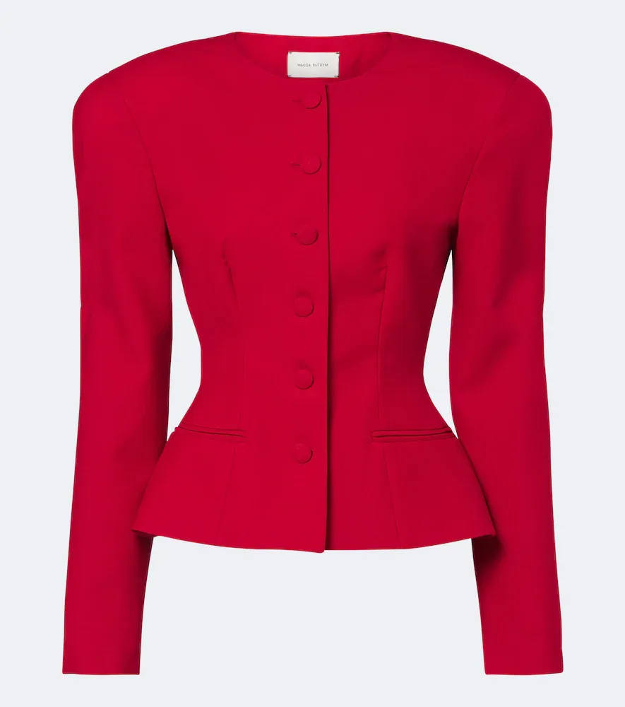 Peplum Virgin Wool Jacket