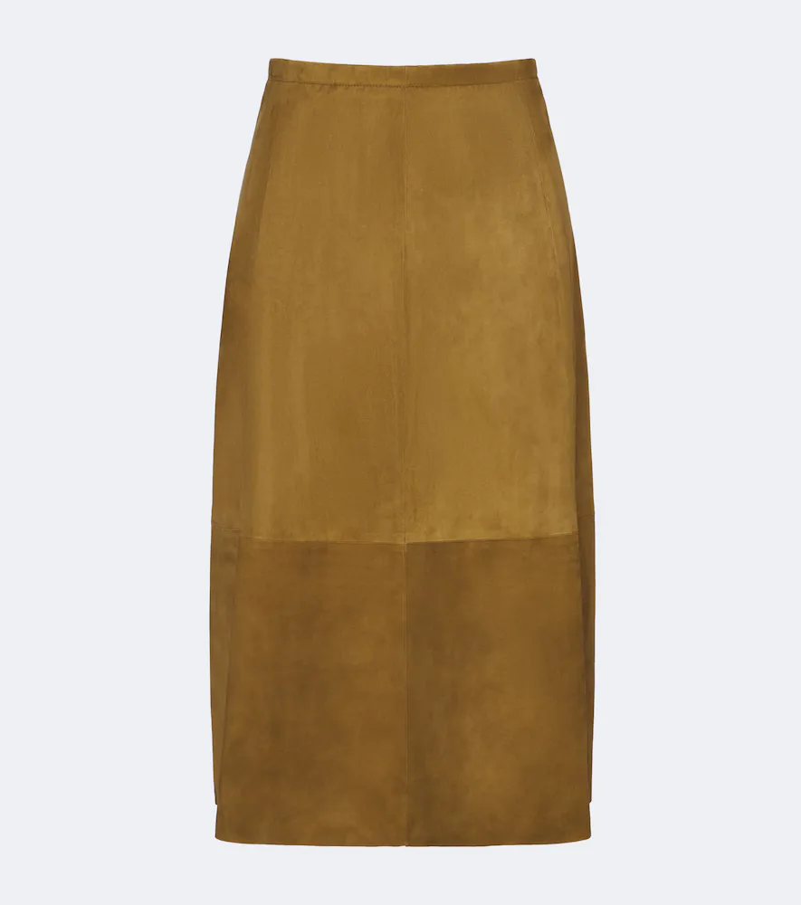 Suede Midi Skirt