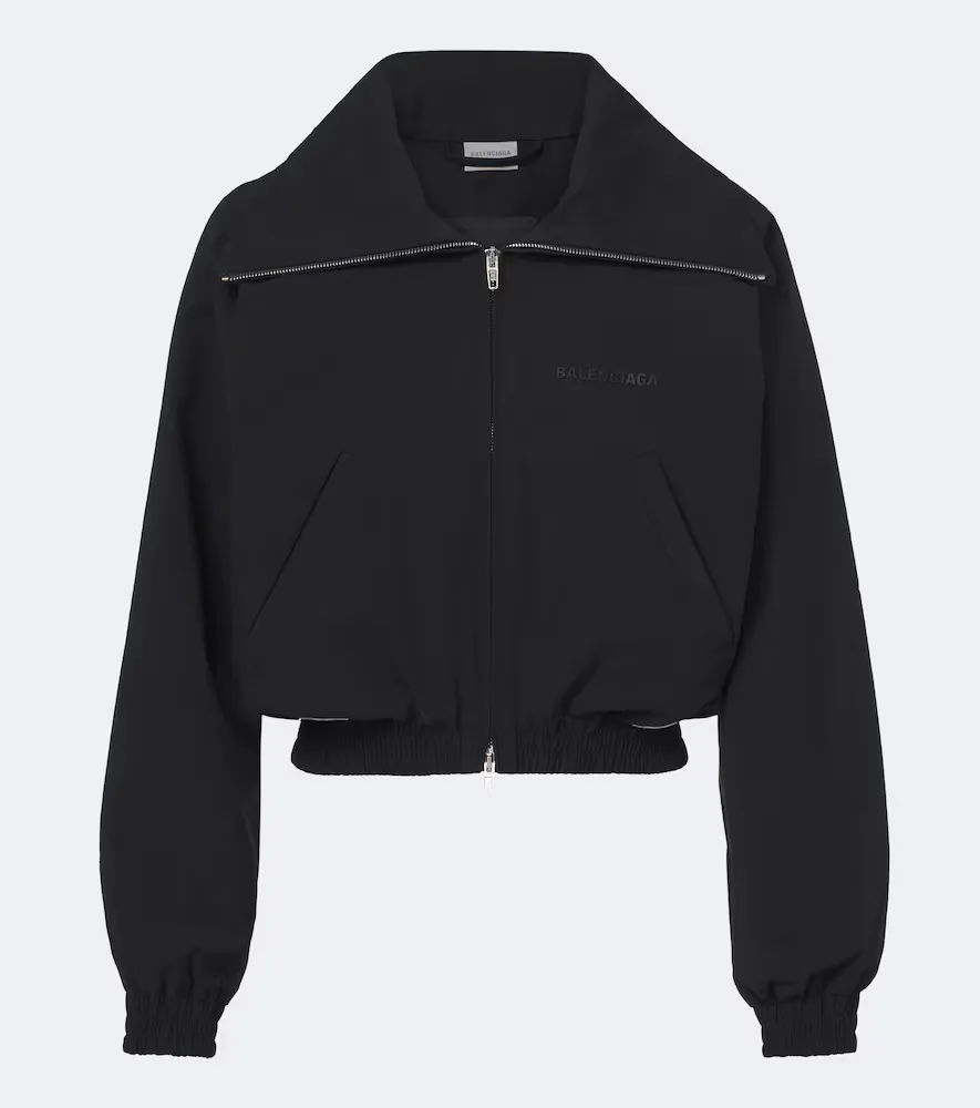 Cotton-Blend Blouson Jacket