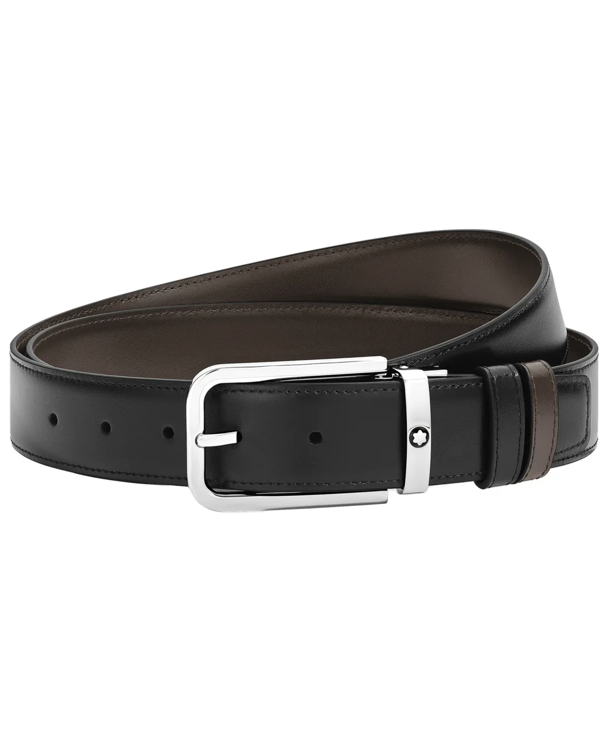 Reversible Leather Dress Belt by Montblanc