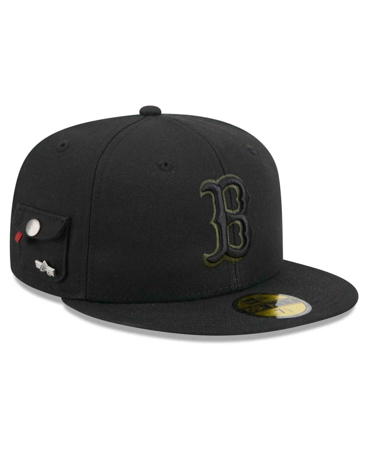 New Era x Alpha Industries Black Boston Red Sox 59FIFTY Fitted Hat by New Era