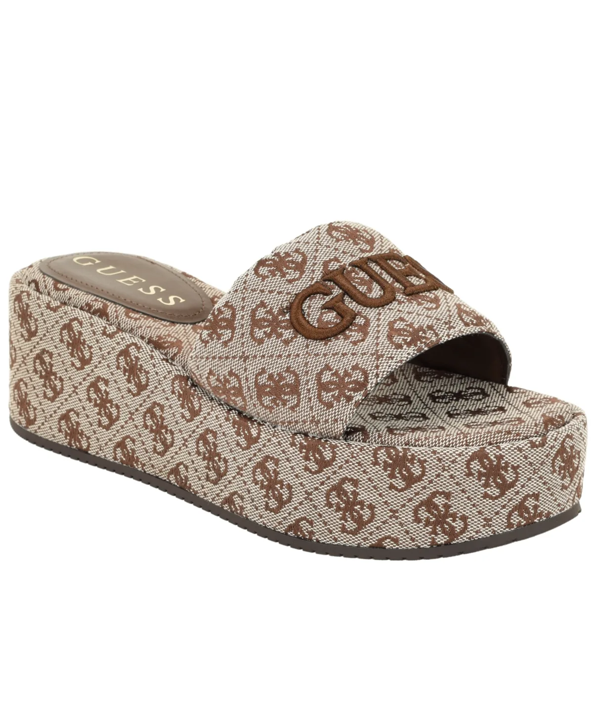 Bintai Platform Slide Wedge Sandals by GUESS