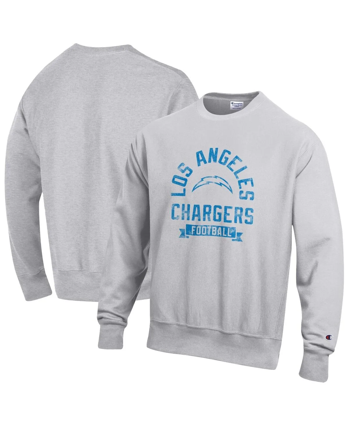 Los Angeles Chargers Reverse Weave Fleece Pullover Sweatshirt