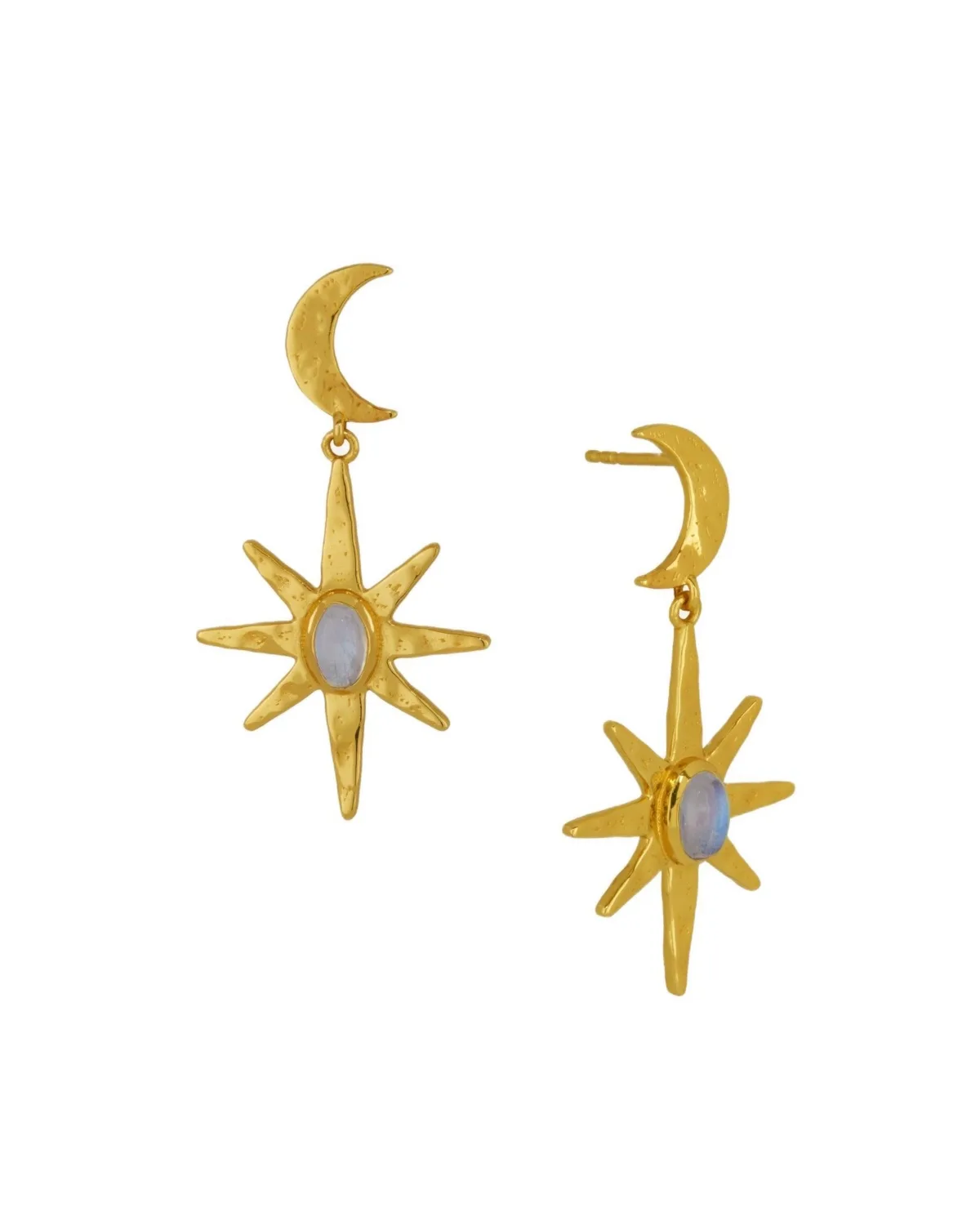 Moonstone Celestial Drop Earrings by Ottoman Hands