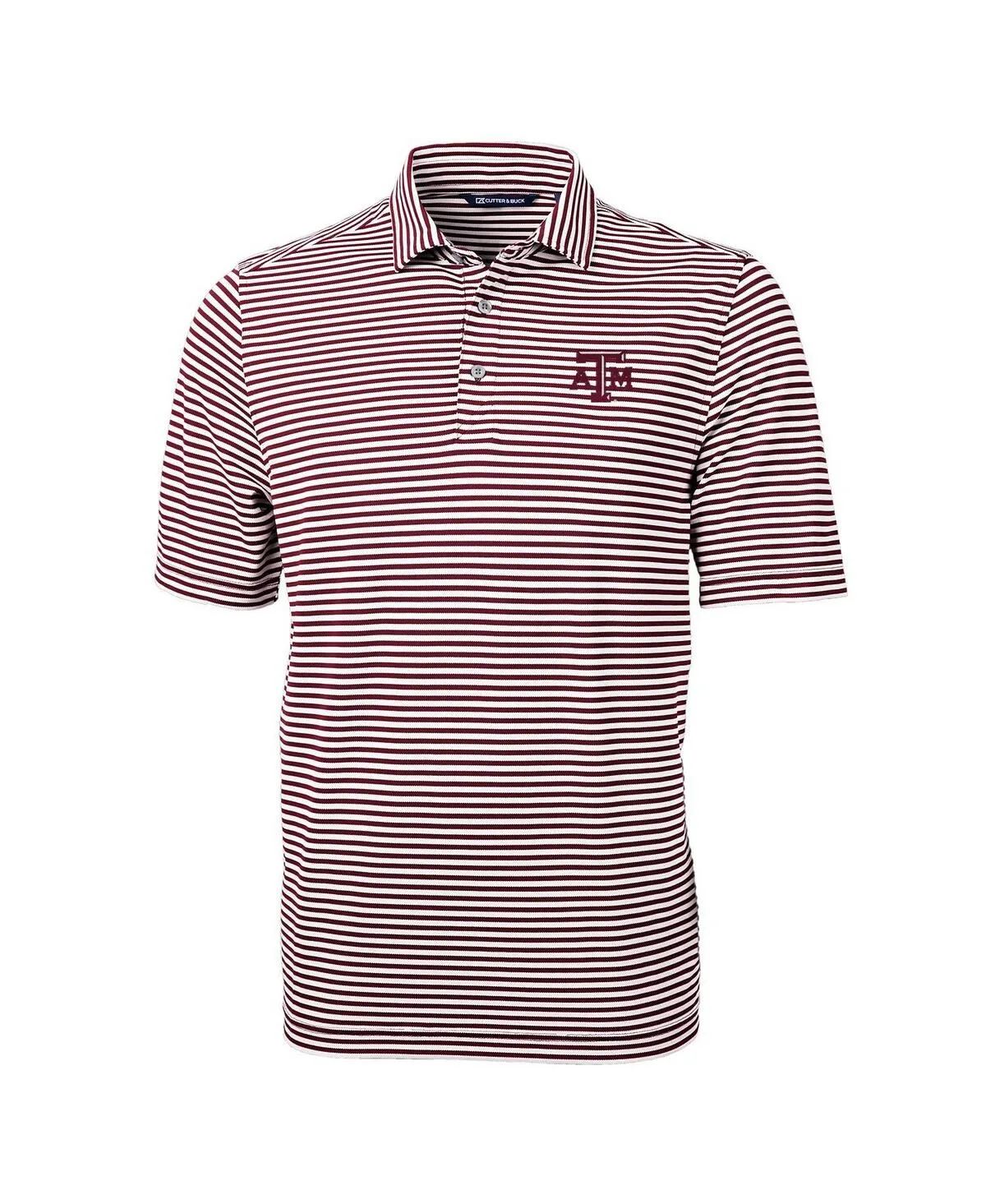 Texas A&M Aggies Virtue Eco Pique Stripe Polo Shirt