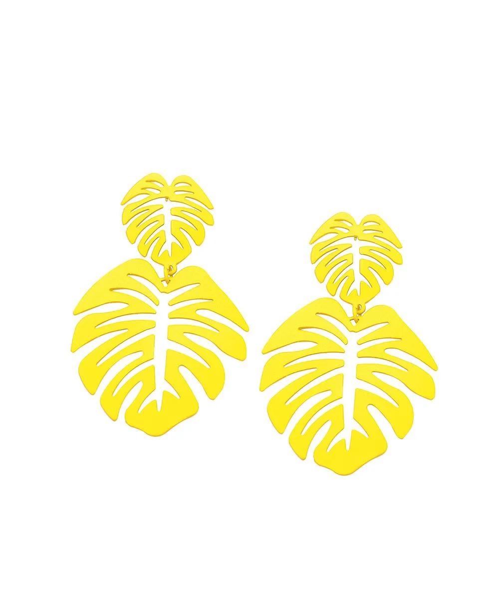 Leaf Drop Earrings by Sohi
