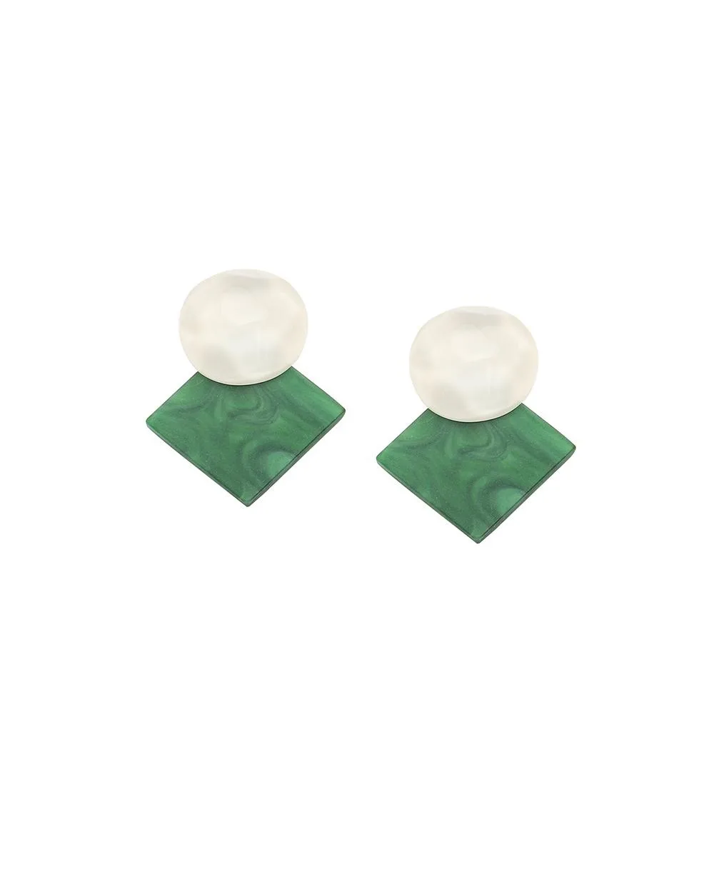 Geometric Drop Earrings by Sohi