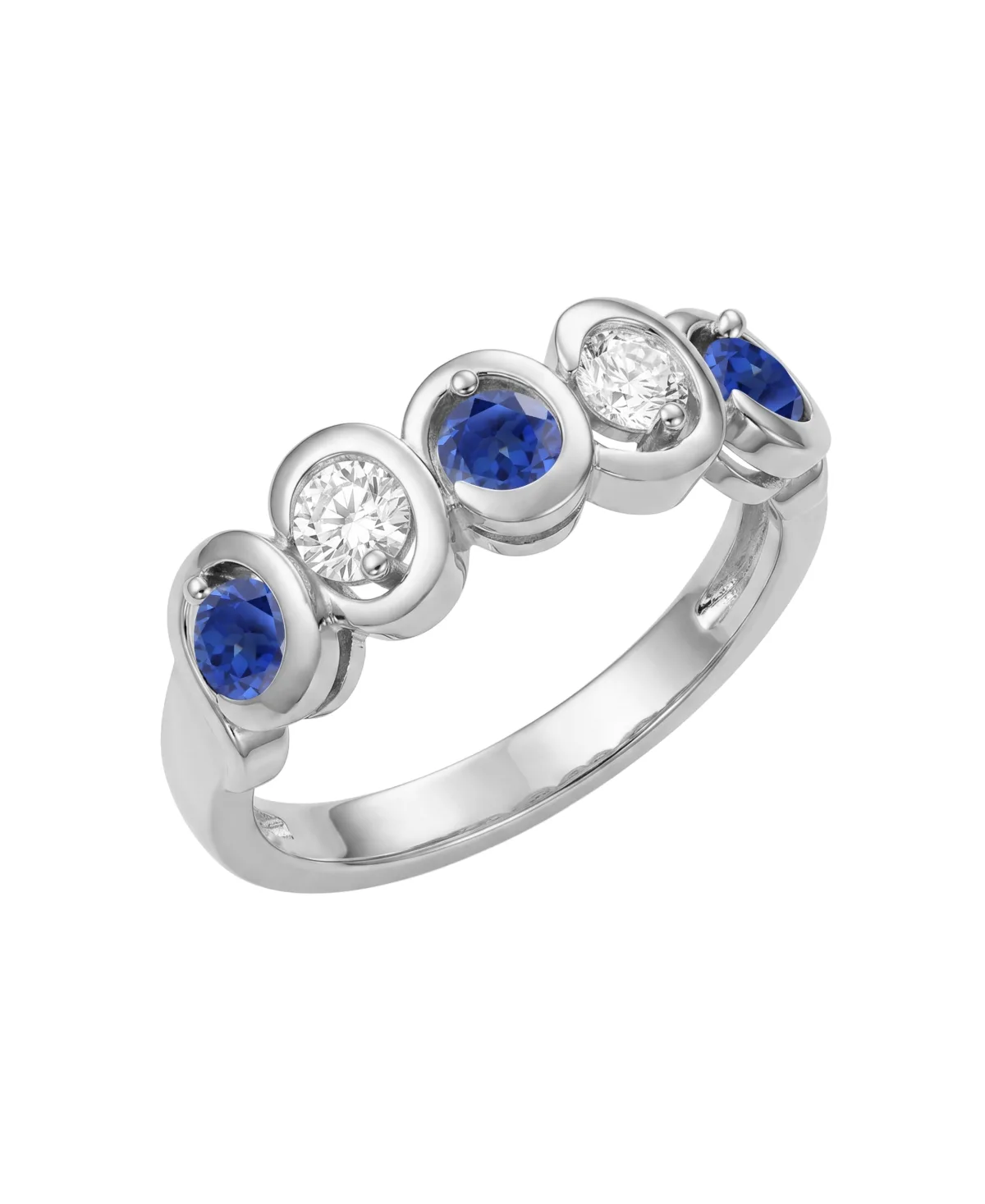 Lab-Grown Ruby (5/8 ct. t.w.) & Lab-Grown Diamond (1/3 ct. t.w.) Ring in 14k Yellow Gold