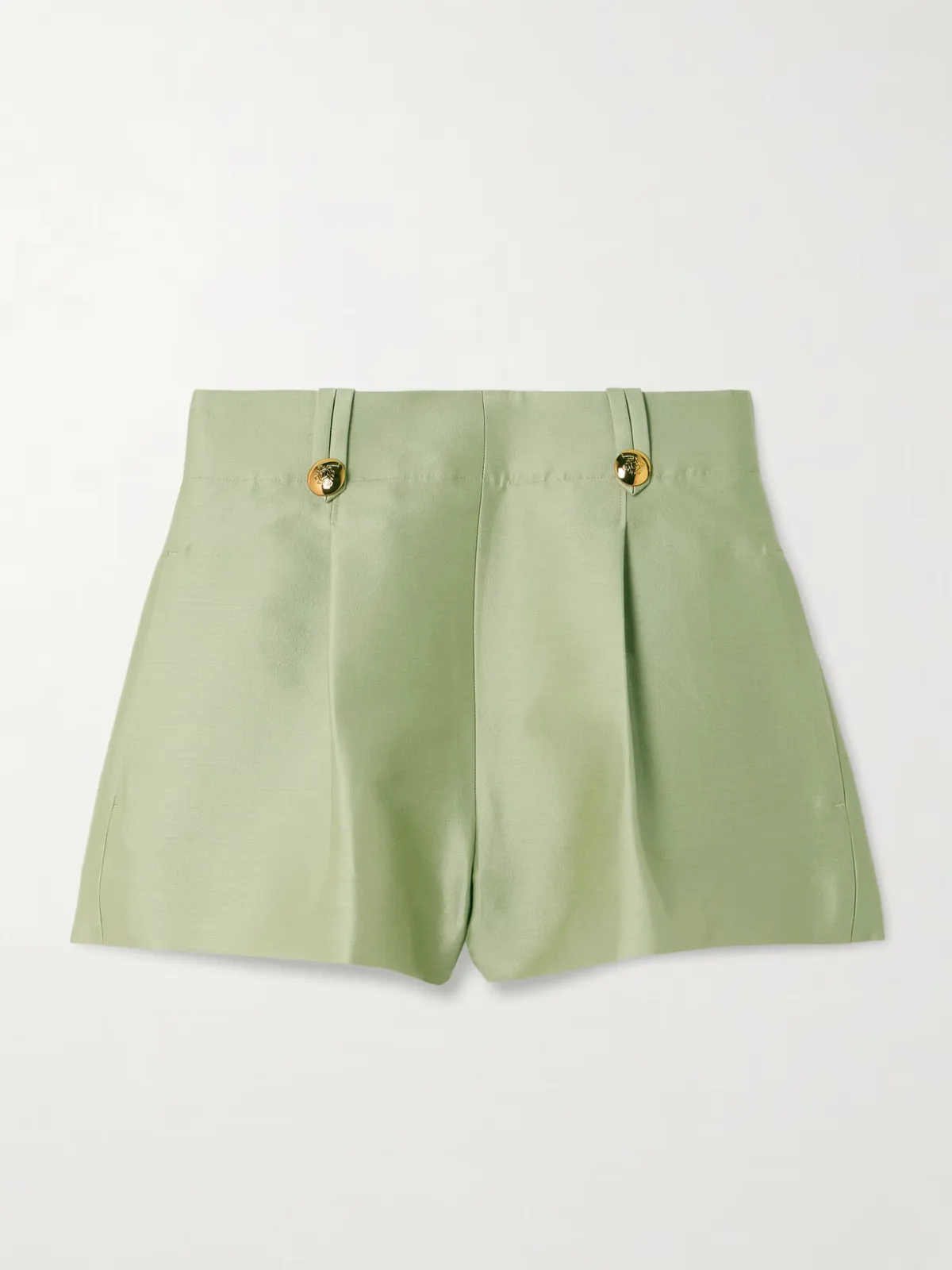 - Luna Wool And Silk-blend Shorts -