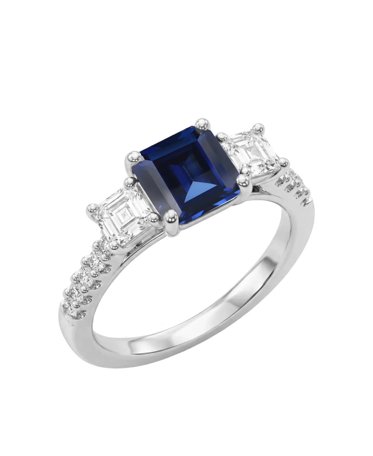 Lab-Grown Ruby (2-1/6 ct. t.w.) & Lab-Grown Diamond (1 ct. t.w.) Ring in 14k Yellow Gold by Macy's