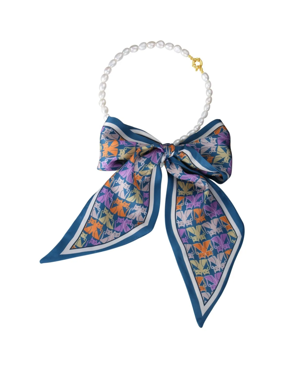 Mera Baroque Freshwater Pearl Necklace & Scarf Set by Classicharms