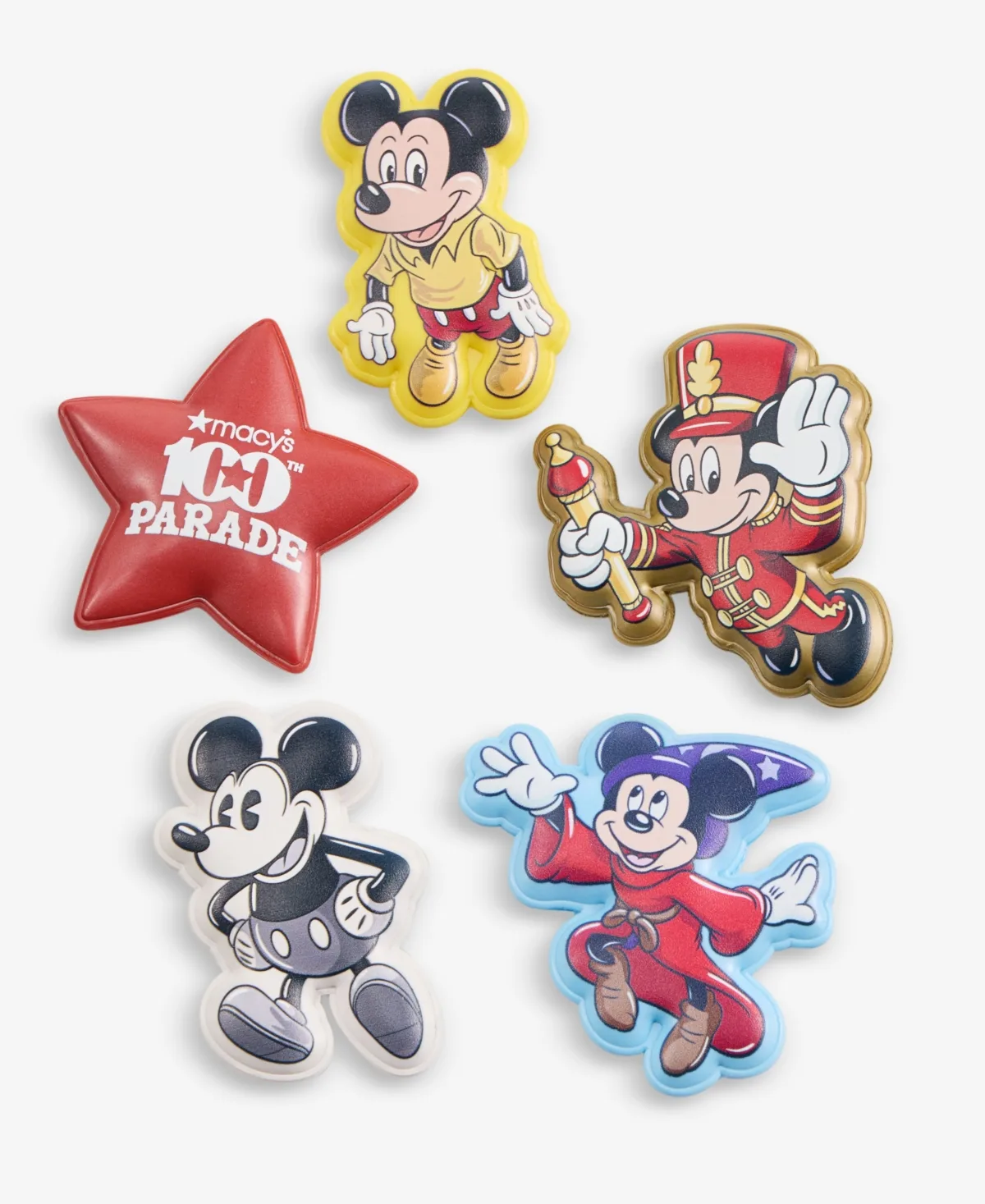 Disney Mickey Parade Balloons Through the Years Jibbitz Charms, 5-Piece Set by Crocs