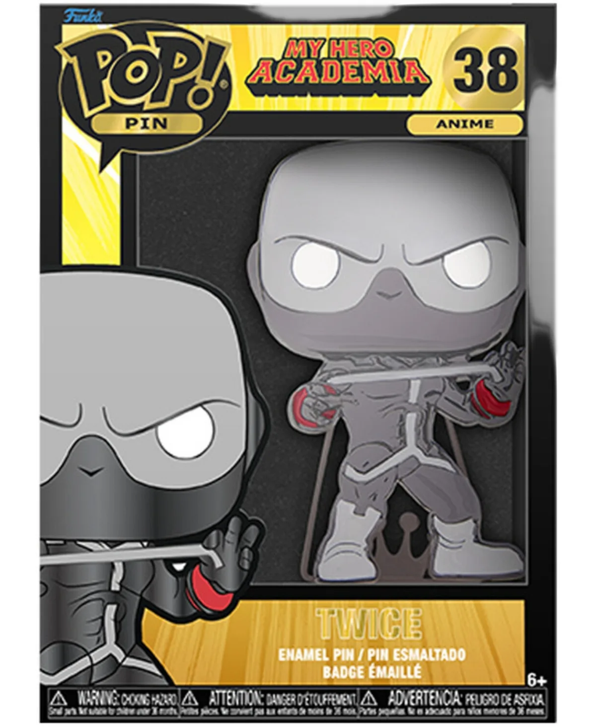 Funko Pop! My Hero Academia Twice Glow-in-the-Dark 1.8 2-Piece Pin by Funko