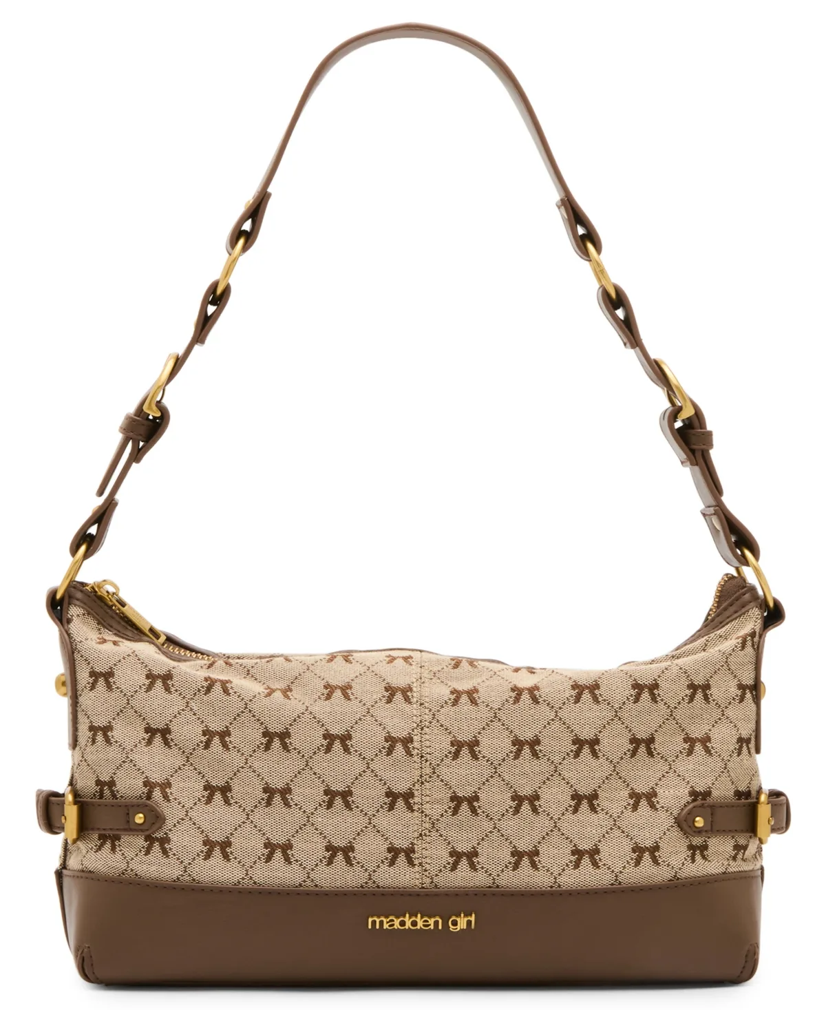 Bow-Jacquard Shoulder Bag by Madden Girl