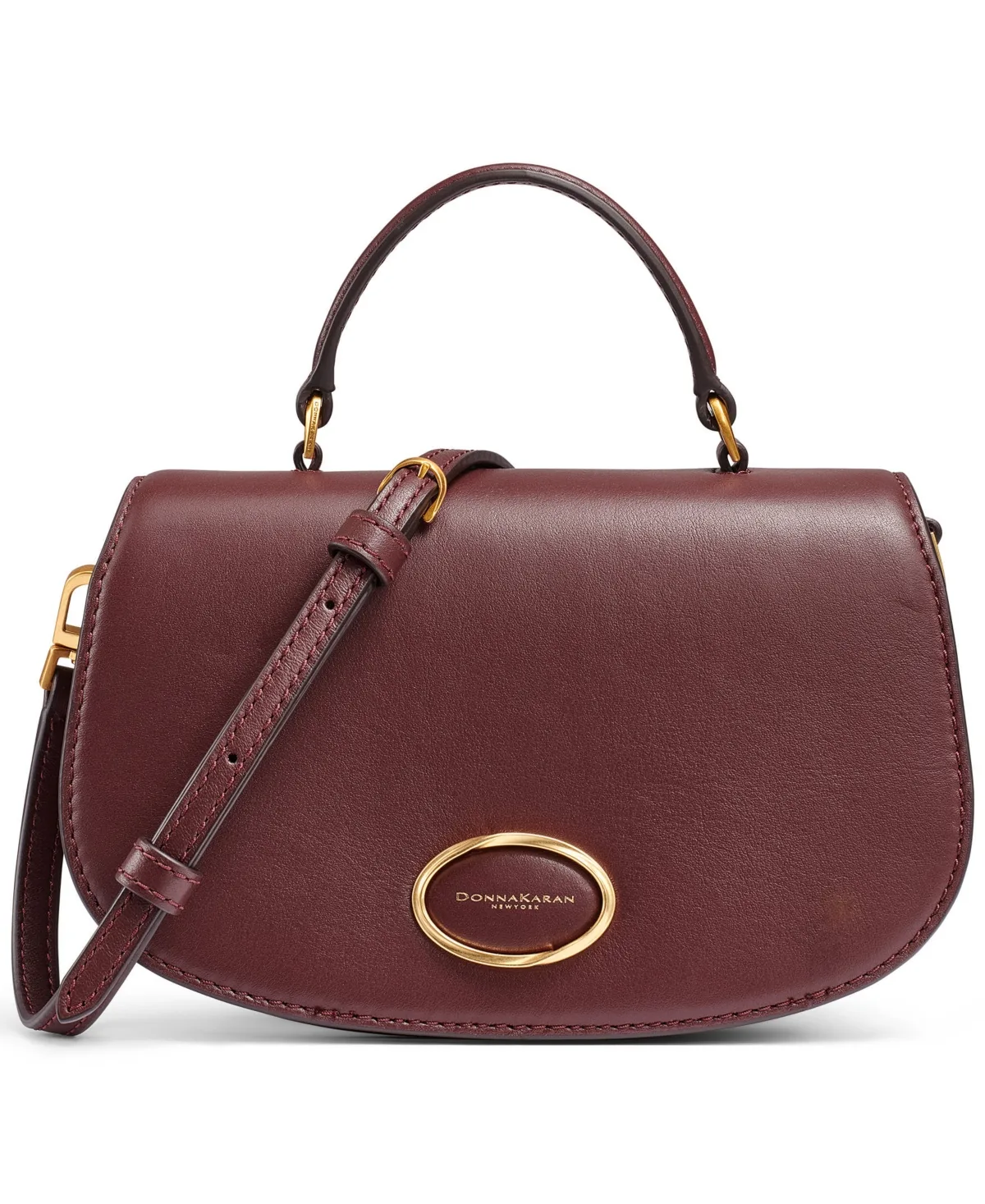Madras Mini Leather Magnetic Crossbody Handbag