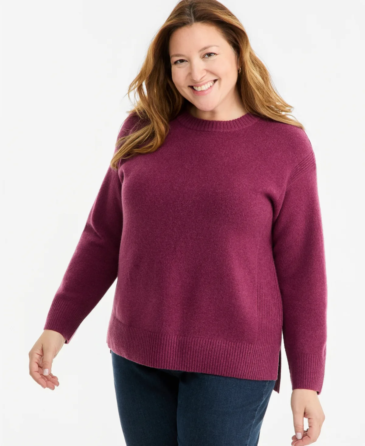 Luxsoft Long-Sleeve Crewneck Sweater