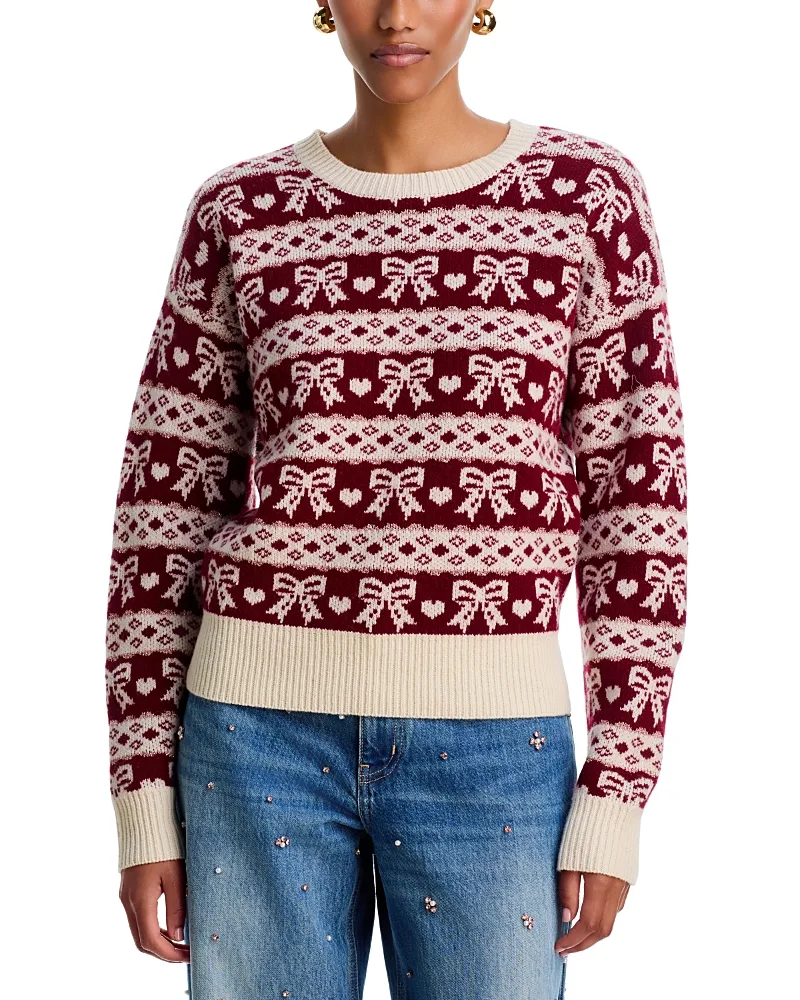 Opalette Wool Blend Fair Isle Sweater