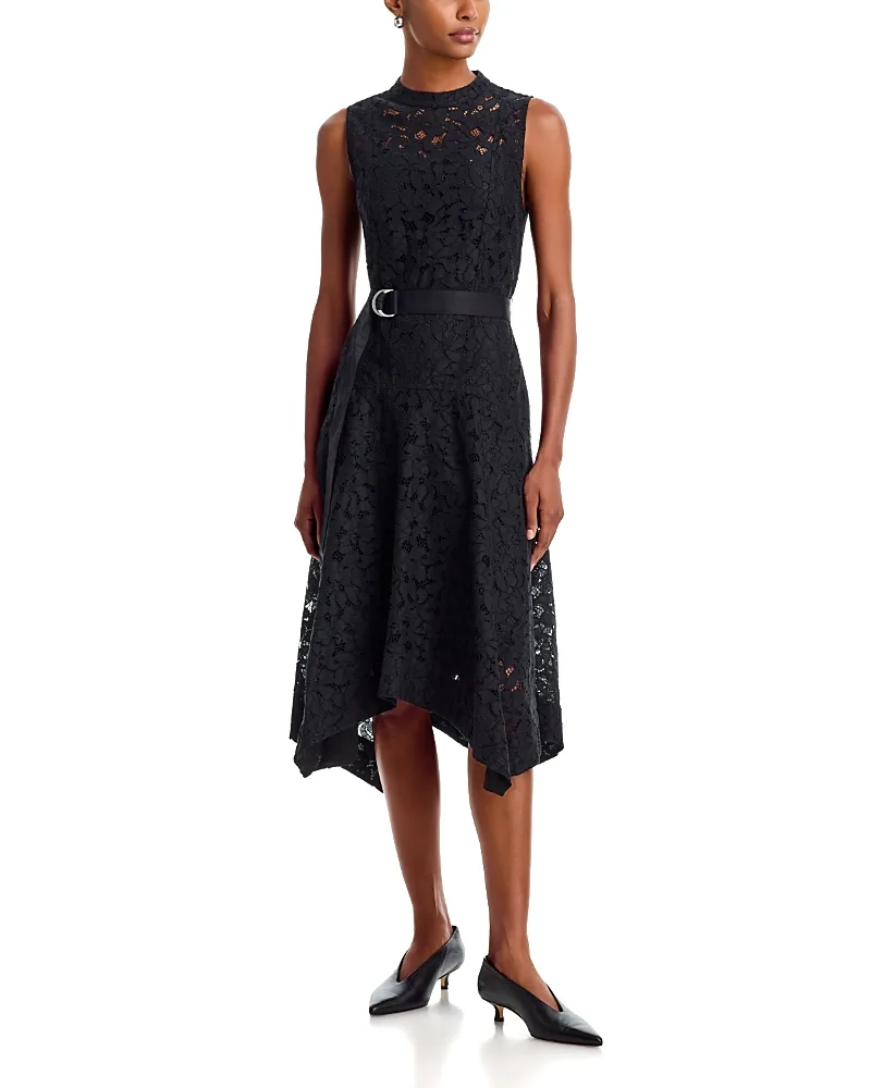 Sleeveless Lace Midi Dress
