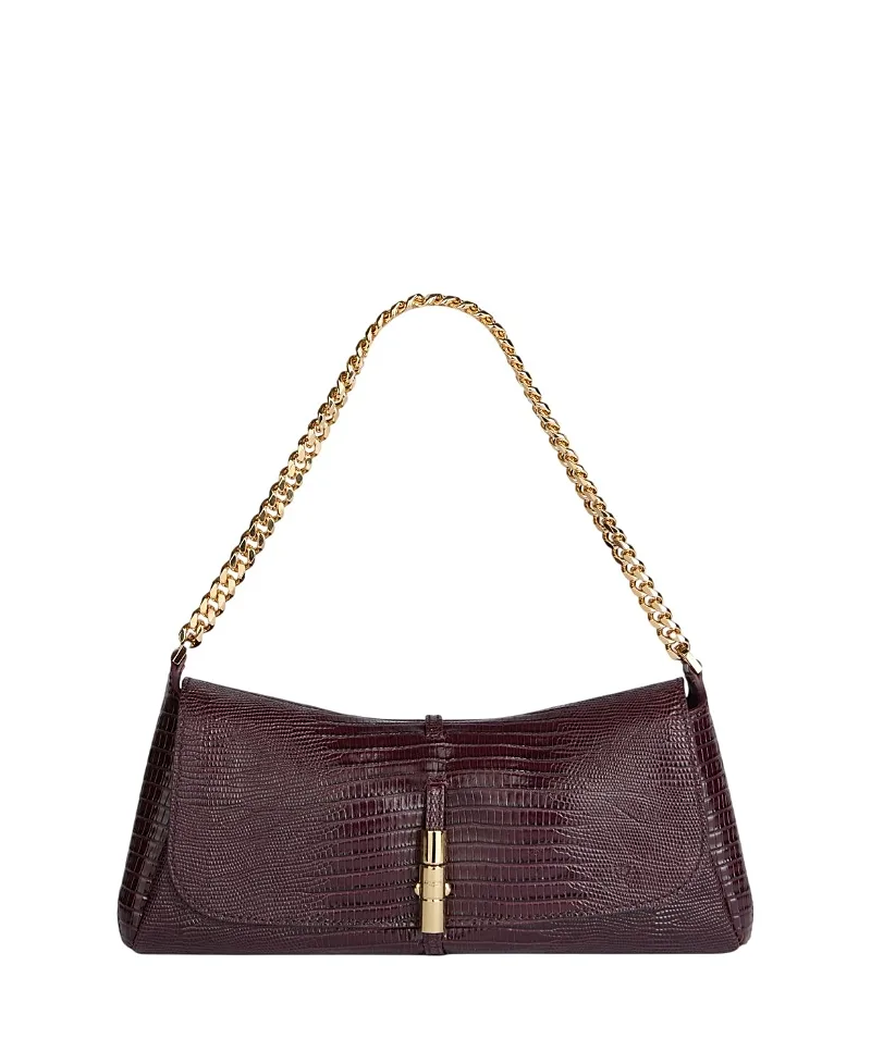 Metropolis Embossed Leather Shoulder Bag by Balmain
