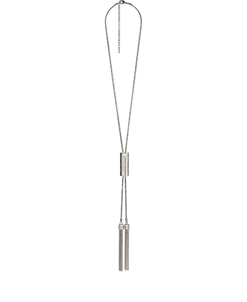 Long Brass Tassel Necklace, 50 - 64 cm by Balmain