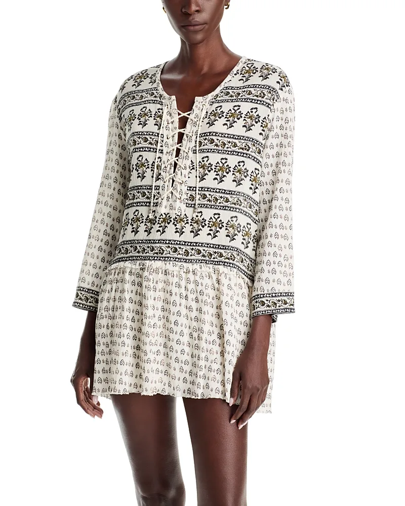 Etoile Rosalia Lace Up Mini Dress