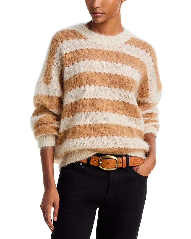 Etoile Aurea Striped Crewneck Sweater