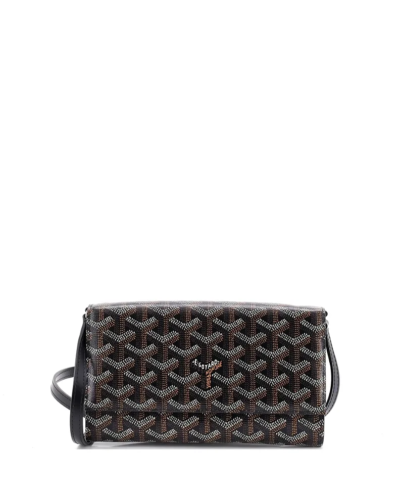 Pre-Owned Goyard Varenne Continental Wallet with Strap Coated Canvas by Pre-owned Goyard