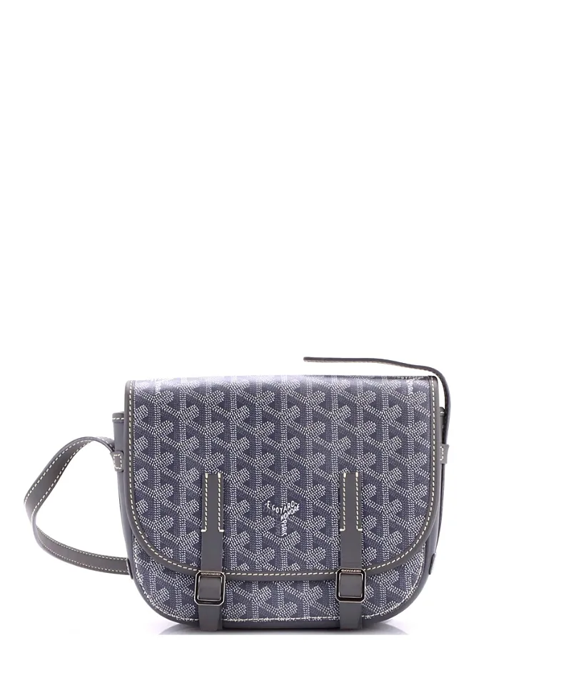 Pre-Owned Goyard Pm Belvedere Messenger Bag Coated Canvas