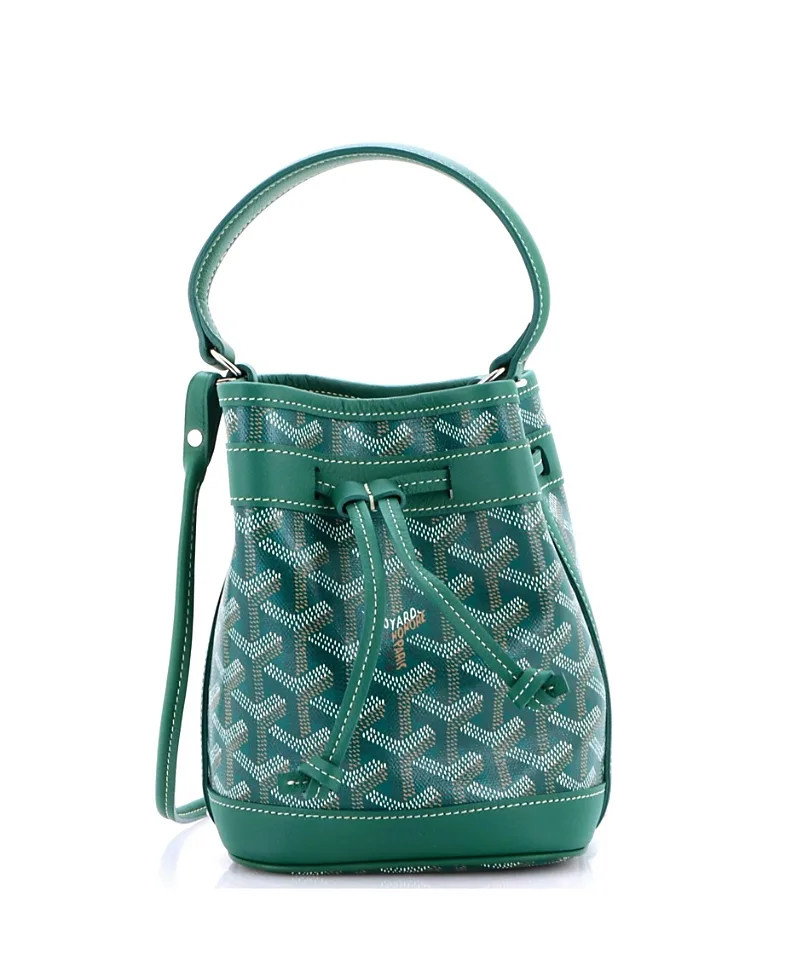 Pre-Owned Goyard Mini Petit Flot Bucket Bag Coated Canvas by Pre-owned Goyard
