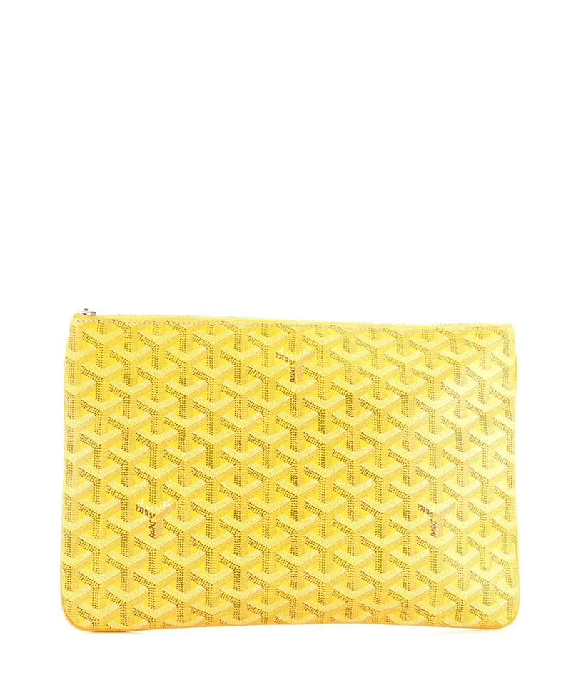 Pre-Owned mm Senat Zip Pouch Coated Canvas by Pre-owned Goyard